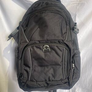Mercury Black Backpack with Gray accent color